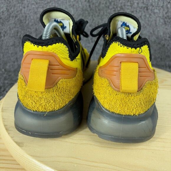 Adidas Ninja ZX 2K Boost Sneakers Mens 7 Time In Yellow Black Suede Mesh Shoes - Picture 5 of 8
